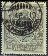 EAST AFRICA AND UGANDA PROTECTORATE - King GEORG V - 1 R Fine Used - 1912 - Protectorados De África Oriental Y Uganda