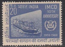 India MNH 1969, IMCO Maritime Consultative Organization, Ship, Bulk Carrier - Nuovi