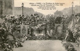 L15  / DEPT.75 CPA PARIS INHUMATION 1920 DU SOLDAT INCONNU TOP ANIME VOYAGEE VOIR DOS - Funérailles