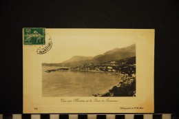 06 VUE SUR MENTON ET LA BAIE DE GARAVAN - Menton