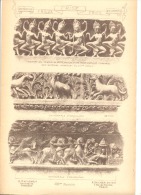 Architecture - Sculpture -Frise - Angoulème , Marignac, Bourges, Paris, Versailles,Vérona, Pistoja,Monchy-Humières (b26) - Sonstige & Ohne Zuordnung