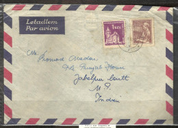 CZECHOSLOVAKIA, 1962 Postally Used Cover With 1954  Yvert 758 (textile) & 1960 Yvert 1074  (Castle Smolenice) - Cartas & Documentos