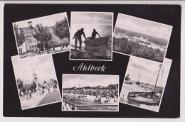 AHLBECK - HERINGSDORF : MAIRIE - PLACE - PECHE - FORMAT CPA - 2 SCANS - - Usedom