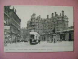 CP ANGLETERRE - BRADFORD -MIDLAND HOTEL AND ENTRANCE TO RAILWAY STATION - Bradford