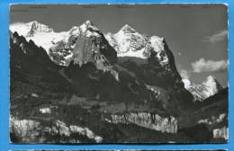 OV762, Hasliberg, Engelhörner, Rosenhorn, Wellhorn, Wetterhorn, Mönch, Eiger, Circulée 1957 - Hasliberg