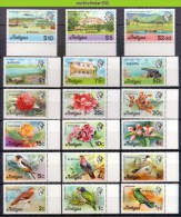 Mfy001 FAUNA VOGELS FLORA BLOEMEN CANON PLANE TRACTOR FORT FLOWERS BIRDS VÖGEL AVES OISEAUX ANTIGUA 1977 PF/MNH # - Collections, Lots & Séries