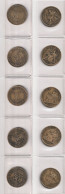 J01 FRANCE 1922-1926 Domard 50 C Lot De 5 Pièces De Monnaie / Coin / Münze Bronze - Sammlungen