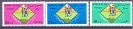 1978. Iraq, 10y Of Commemorating Experience Popular Work In The Country, 3v, Mint/** - Iraq