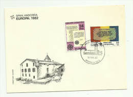 Andorre Espagnol FDC N°146, 147 - Lettres & Documents