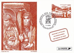 C01-049 - France CEP - Carte Entier Postal  Du 1-1-2001 - COB  - Cachet De Perigueux - Série  - Souvenir De La Poste - 1 - Lots Et Collections : Entiers Et PAP