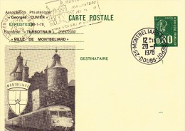 C01-058 - France CEP - Carte Entier Postal  Du 28-1-1978 - COB  - Cachet De 25 Doubs - Série  - Ville De Montbelliard Et - Collections & Lots: Stationery & PAP