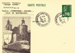 C01-062 - France CEP - Carte Entier Postal  Du 28-1-1978 - COB  - Cachet De 25 Doubs - Série  - Ville De Montbelliard Et - Collections & Lots: Stationery & PAP