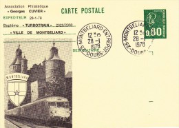 C01-073 - France CEP - Carte Entier Postal  Du 28-1-1978 - COB  - Cachet De 25 Doubs - Série  - Ville De Montbelliard Et - Collections & Lots: Stationery & PAP