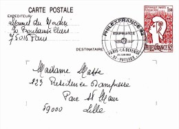 C01-079 - France CEP - Carte Entier Postal  Du 20-6-1982 - COB  - Cachet De 92 Puteaux - Série  - Philex France 82 - Aér - Verzamelingen En Reeksen: PAP