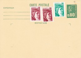 C01-083 - France CEP - Carte Entier Postal  Du 0-1-1900 - COB  - Cachet De  - Série  -  - 1€ - Collections & Lots: Stationery & PAP