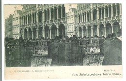 BRUXELLES - Le Marché Aux Oiseaux ( Carte Stéréo ) - Märkte