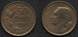 J03c FRANCE 1952B Guiraud 50 F Lot De 1 Pièce De Monnaie / Coin / Münze Bronze - Sammlungen