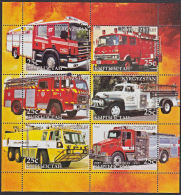 B5205 KYRGYZSTAN 2005, Fire Engines (Voiture Des Pompiers), Autos, M-sheet  MNH - Kirghizistan