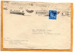 Finland Old Cover Mailed To USA - Cartas & Documentos