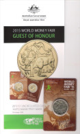 Australia - 1 Dollar 2015 Coincard " Ampelmann Privy Mark " - World Money Fair Special Blister - Only10.000 Ex. - Ongebruikte Sets & Proefsets
