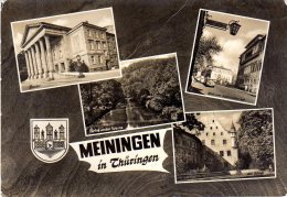 Meiningen - S/w Mehrbildkarte 1 - Meiningen