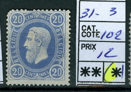 N° 31-3  (x)   1869-1883 - 1869-1888 Lion Couché
