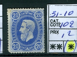 N° 31-10  (x)   1869-1883 - 1869-1888 Lion Couché