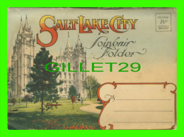 SALT LAKE CITY, UT - CARNET SOUVENIR FOLDER - PUB. BY THE CARPENTER PAPER CO - 20 PICTURES - - Salt Lake City