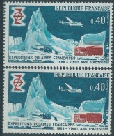 [04] Variété : N° 1574 Expéditions Polaires Bordeaux Au Lieu De Carmin + Normal  ** - Unused Stamps