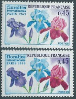 [04] Variété : N° 1597 Floralies Impression Défectueuse Du Violet  + Normal  ** - Nuevos