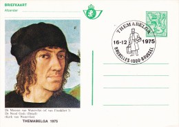 C01-123 - Belgique CM - Carte Postale Spéciale FDC  Du 16-12-1975 - COB CA4 - Cachet De 1000 Bruxelles - Série Themabelg - Collections