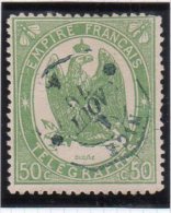 N° 6 - Oblitéré - 50c Vert- Télégraphe - FRANCE - Télégraphes Et Téléphones