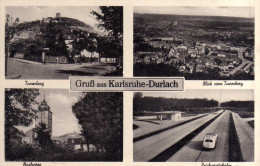 AK Durlach Bei Karlsruhe -Kaelsruhe-Durlach -mit Reichsautobahn - Karlsruhe