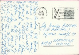 Universiade ( Univerzijada ), Zagreb, 1986., Yugoslavia, Postcard - Otros & Sin Clasificación
