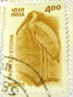 India 2001 Painted Stork Mycteria Leucocephala 4r - Used - Used Stamps