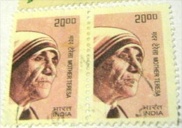 India 2009 Mother Teresa 20r X2 - Used - Used Stamps