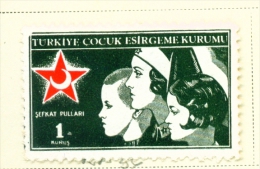 TURKEY  -  1941/4  Child Welfare  1k  Mounted/Hinged Mint - Unused Stamps