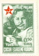 TURKEY  -  1943  Child Welfare  0.50k  Mounted/Hinged Mint - Unused Stamps