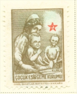 TURKEY  -  1943  Child Welfare  3k  Mounted/Hinged Mint - Unused Stamps