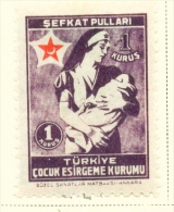 TURKEY  -  1945  Child Welfare  1k  Mounted/Hinged Mint - Nuovi