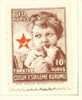 TURKEY  -  1945  Child Welfare  10k  Mounted/Hinged Mint - Unused Stamps