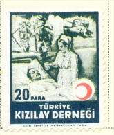 TURKEY  -  1944  Red Crescent  20p  Mounted/Hinged Mint - Unused Stamps