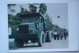 Belarus. Minsk. MAZ Dump Truck  - Old USSR PC 1957 - Wit-Rusland