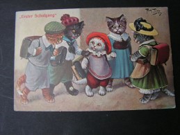 == Arthur Thiele  , Katzen  Erster Schulgang  ,  München 1911 - Thiele, Arthur