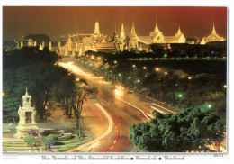 (911) Thailand - Bangkok Temple (3 Frogs Stamps At Back Of Postcard) - Buddhismus