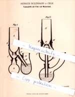 Original Patent - Heinrich Bullermann In Celle , 1893 , Tabakspfeife Mit Filter Und Wassersack , Wasserpfeife !!! - Water Pipes