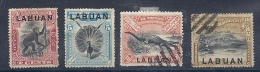 140019075  LABUAN  (BORNEO)  YVERT   Nº  76/78/82/83A  USED/MH - Bornéo Du Nord (...-1963)