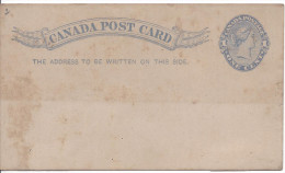 Carte Reine Victoria 1 Cent Gris Etat Moyen - 1860-1899 Regering Van Victoria