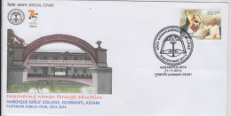 India  2014  Handoque Girls College, Guwahati Special Co #  60021   Indien Inde - Briefe U. Dokumente