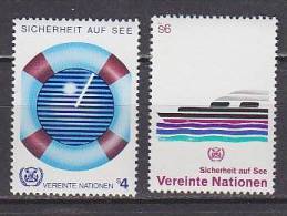 H0729 - ONU UNO WIEN N°30/31 ** SECURITE EN MER - Unused Stamps